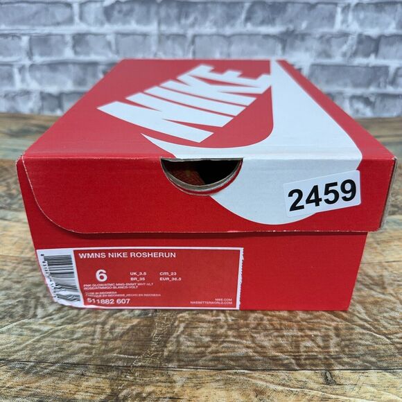 Nike Roshe One Pink Glow Atomic Mango Running Shoes 511882-502 Womens Size 6 - Picture 6 of 6